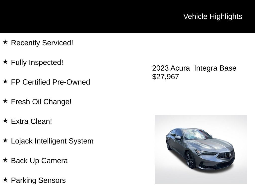 2023 Acura Integra A-Spec Tech Package
