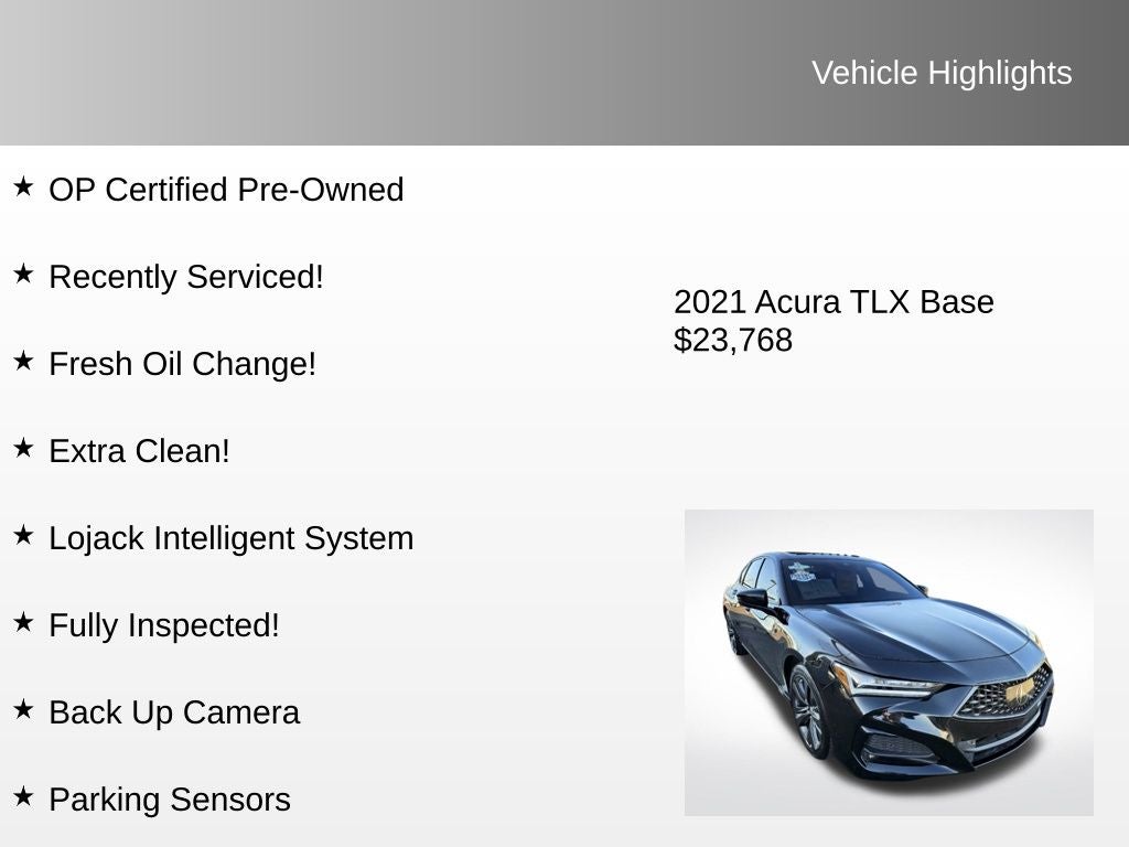 2021 Acura TLX A-Spec Package