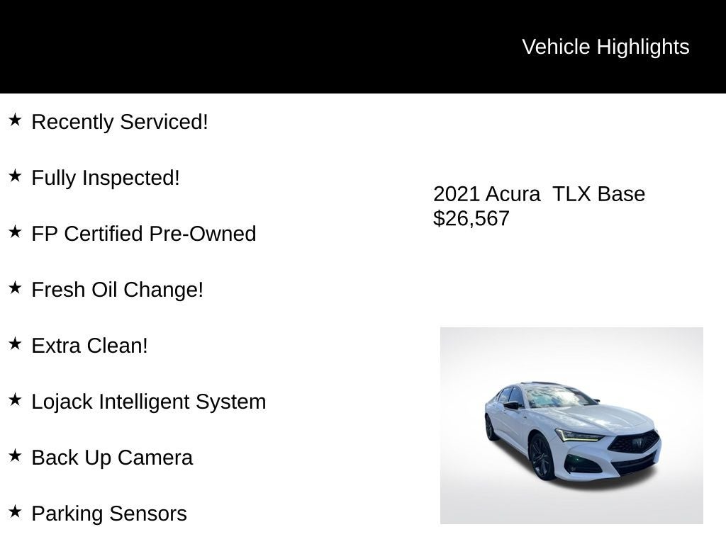2021 Acura TLX A-Spec Package