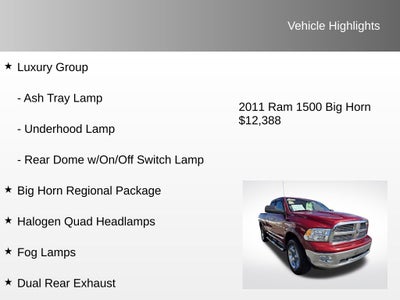 2011 RAM 1500 Big Horn