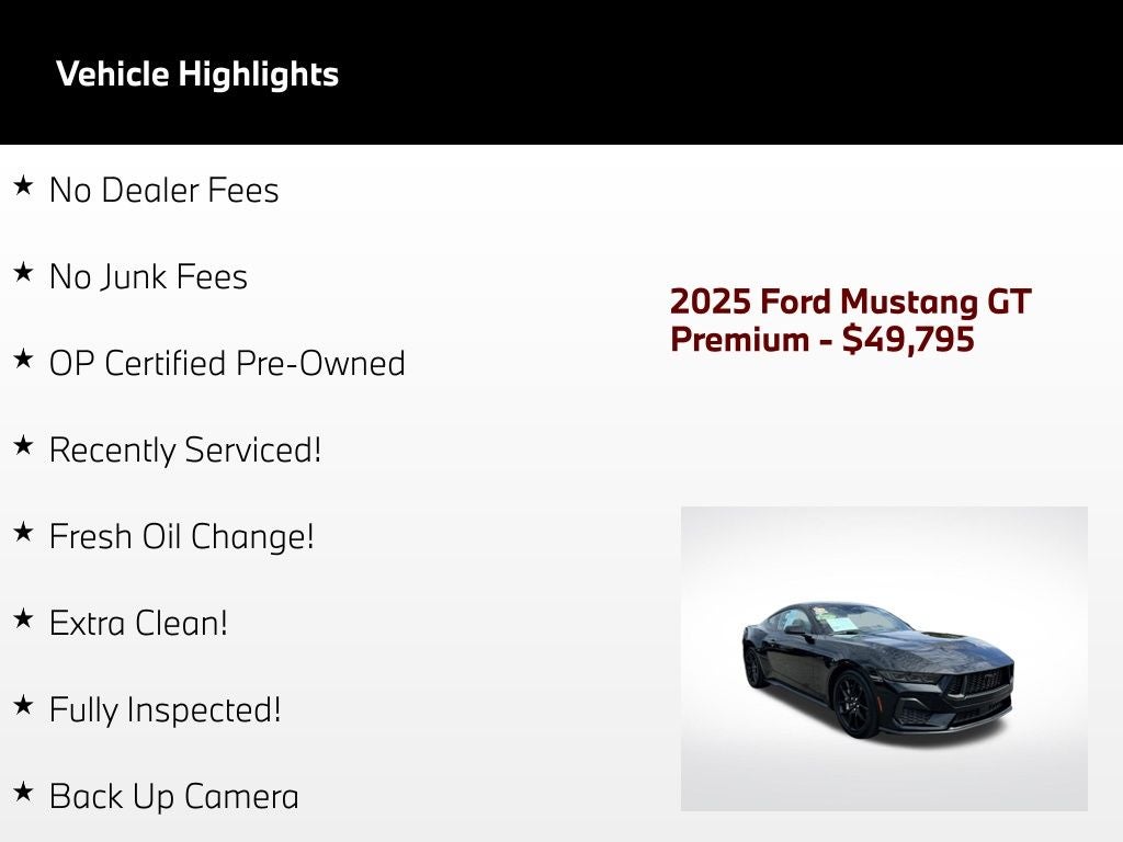 2025 Ford Mustang GT Premium