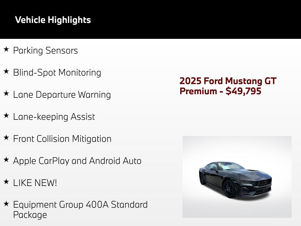 2025 Ford Mustang GT Premium
