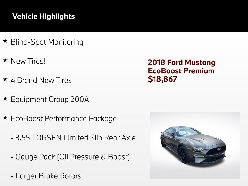2018 Ford Mustang EcoBoost Premium