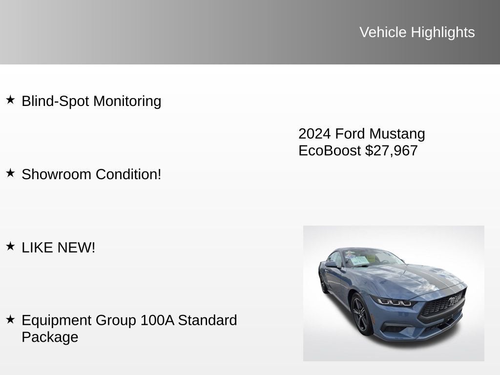 2024 Ford Mustang EcoBoost