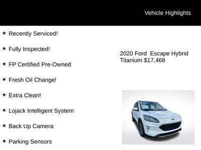 2020 Ford Escape Titanium Hybrid