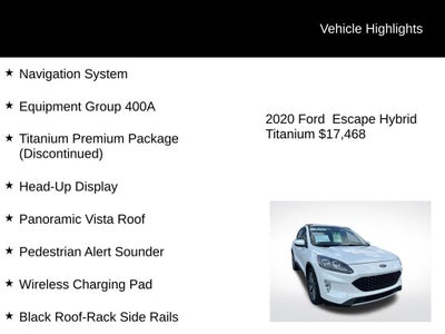 2020 Ford Escape Titanium Hybrid