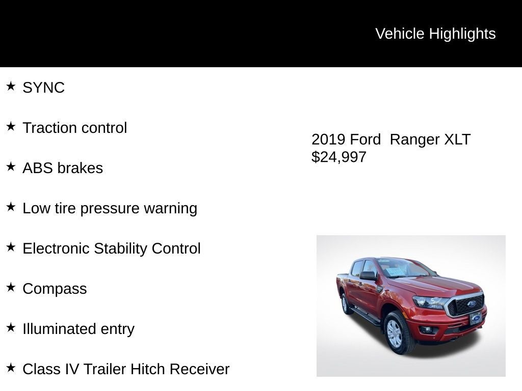 2019 Ford Ranger XLT