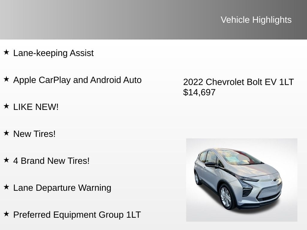 2022 Chevrolet Bolt EV 1LT