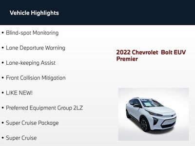 2022 Chevrolet Bolt EUV Premier