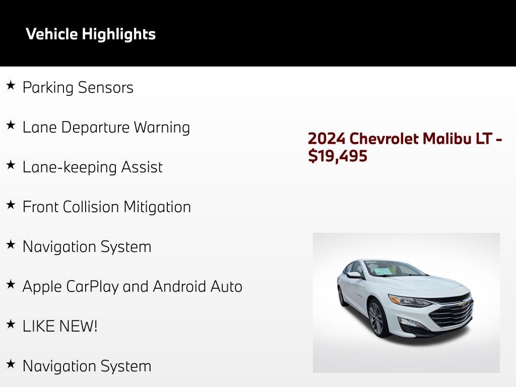 2024 Chevrolet Malibu LT 2LT