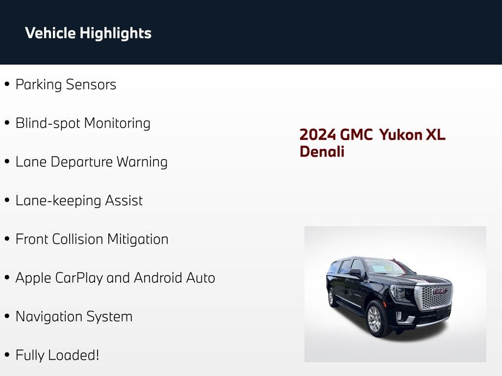 2024 GMC Yukon XL Denali