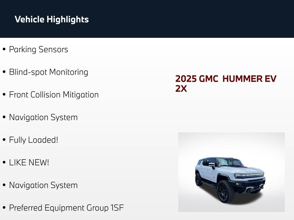 2025 GMC Hummer EV SUV 2X