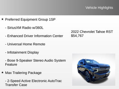 2022 Chevrolet Tahoe RST