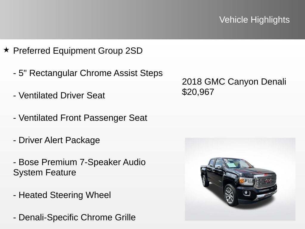 2018 GMC Canyon Denali