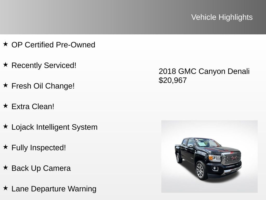 2018 GMC Canyon Denali