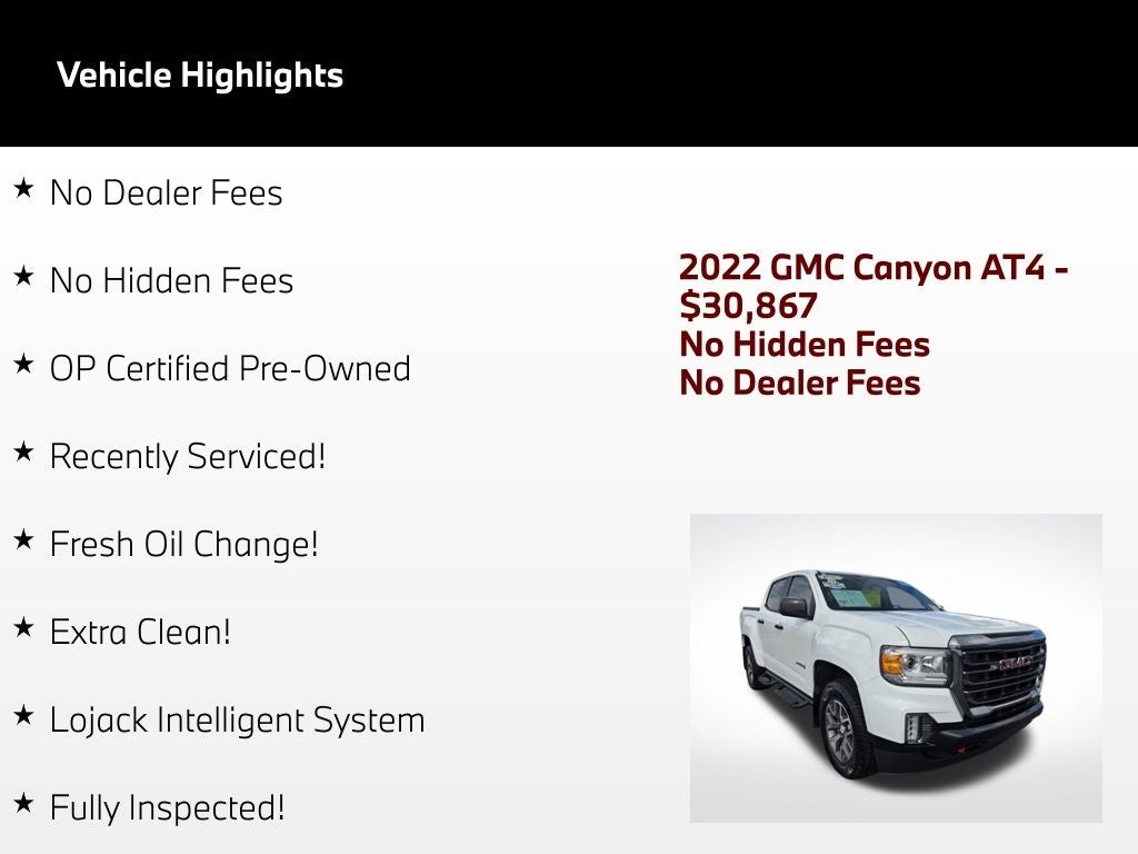 2022 GMC Canyon AT4 w/Leather