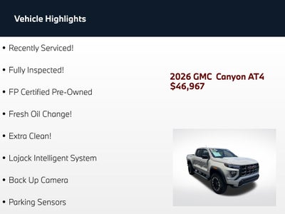 2026 GMC Canyon AT4