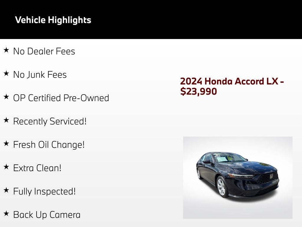 2024 Honda Accord LX