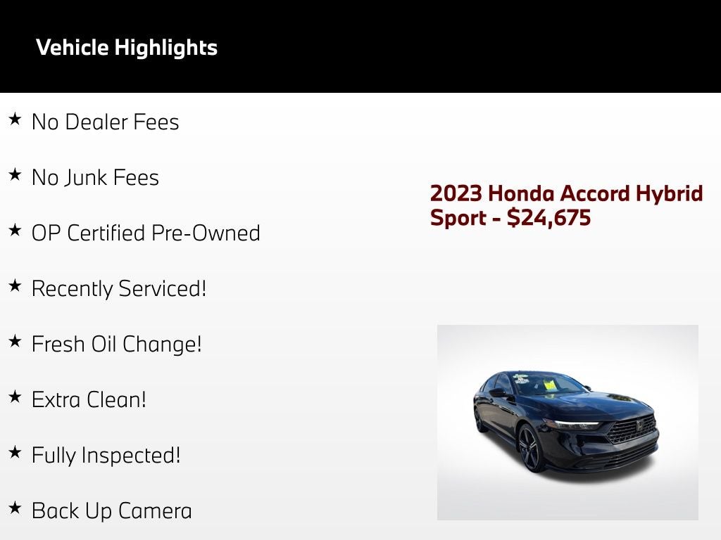 2023 Honda Accord Hybrid Sport