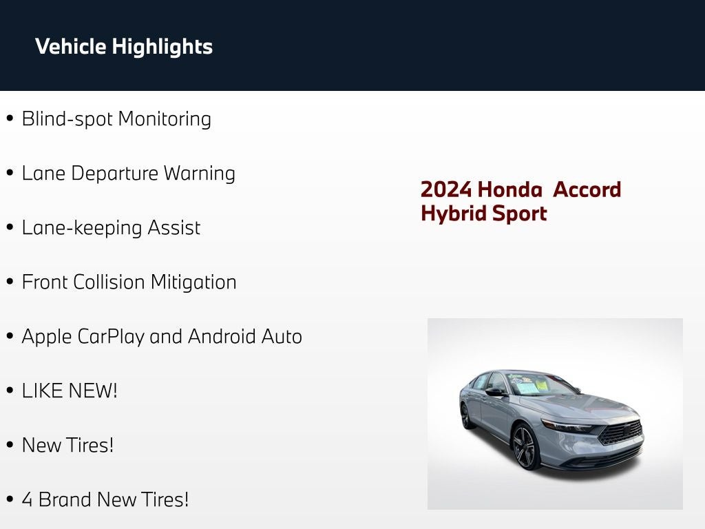 2024 Honda Accord Hybrid Sport