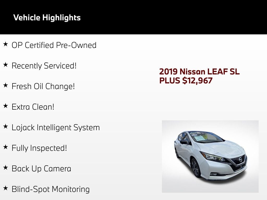 2019 Nissan Leaf SL Plus