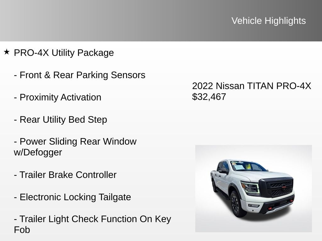 2022 Nissan Titan PRO-4X