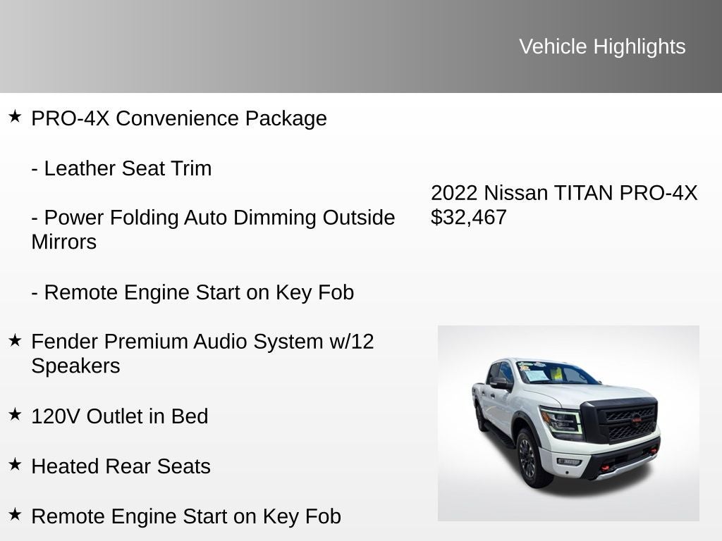 2022 Nissan Titan PRO-4X