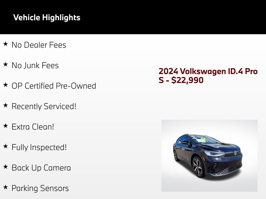 2024 Volkswagen ID.4 Pro S