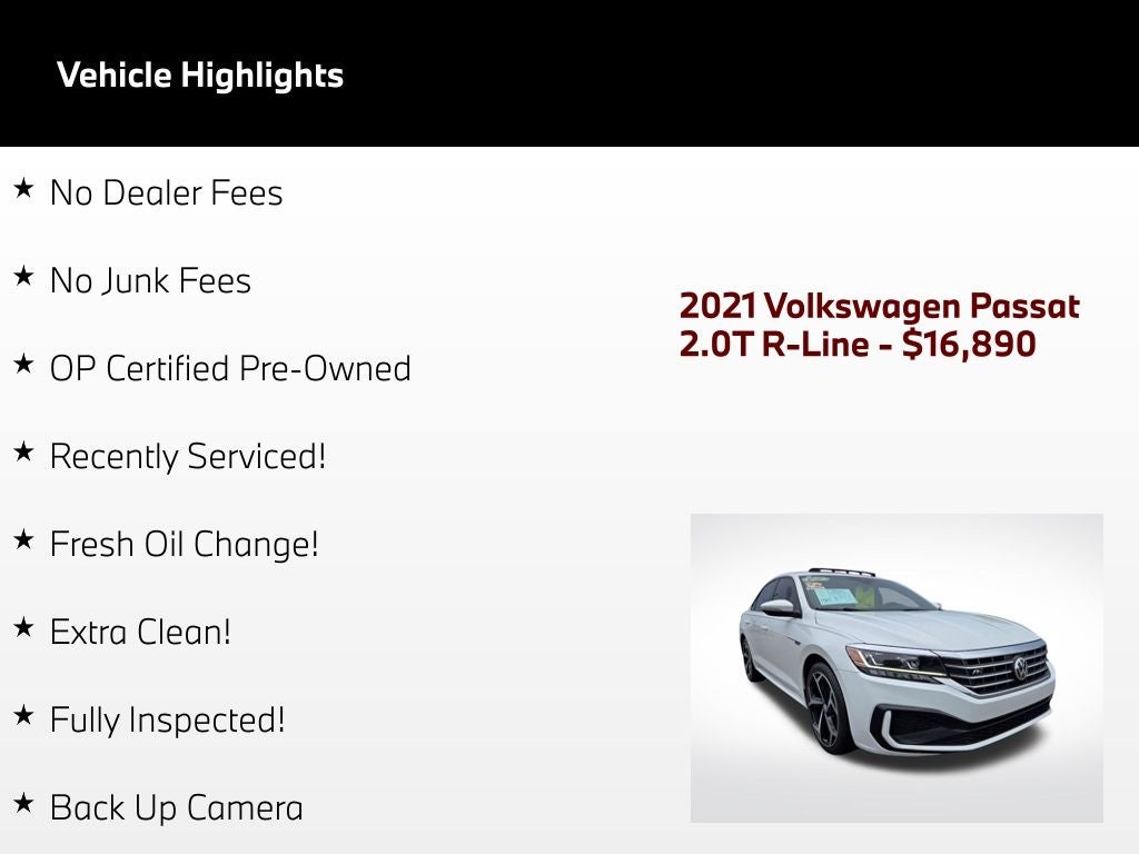2021 Volkswagen Passat 2.0T R-Line