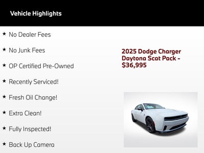 2025 Dodge Charger Daytona R/T Scat Pack