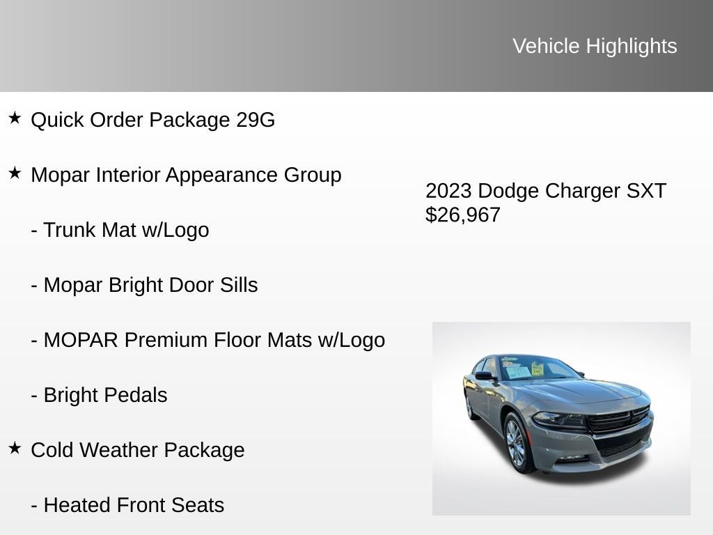 2023 Dodge Charger SXT