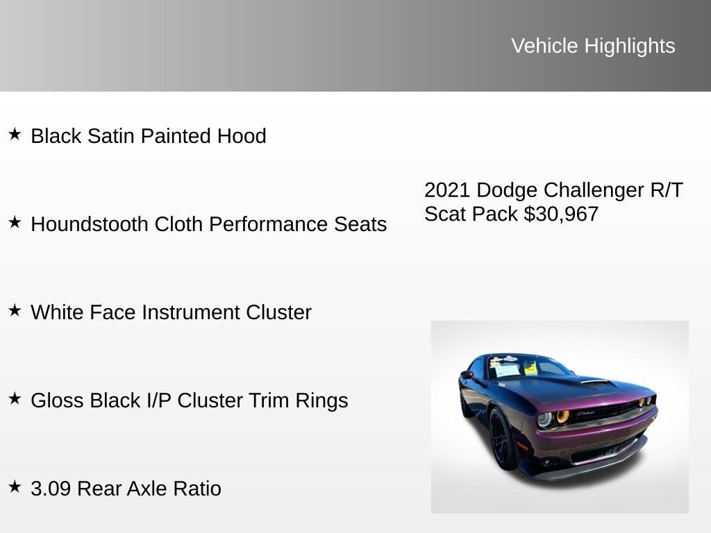 2021 Dodge Challenger R/T Scat Pack