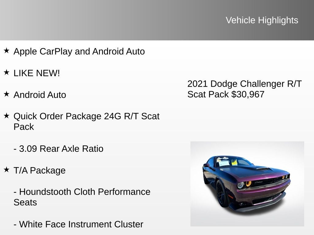 2021 Dodge Challenger R/T Scat Pack