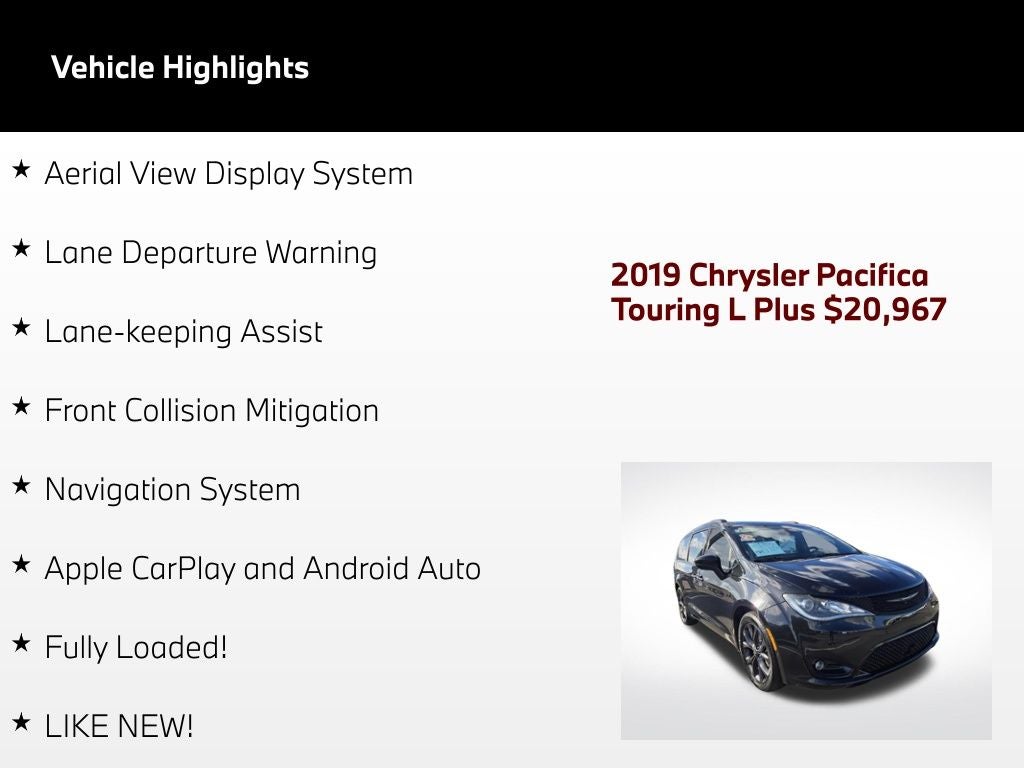 2019 Chrysler Pacifica Touring L Plus