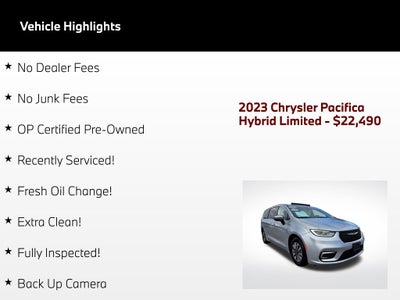 2023 Chrysler Pacifica Hybrid Limited