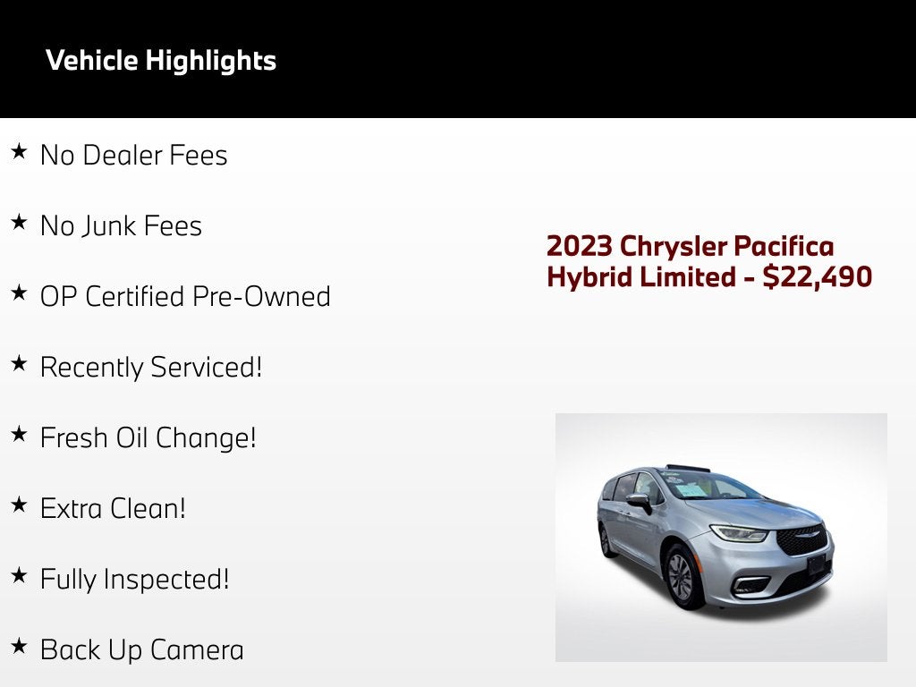 2023 Chrysler Pacifica Hybrid Limited