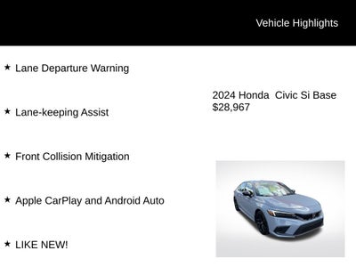 2024 Honda Civic Si Base