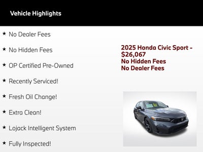 2025 Honda Civic Sport