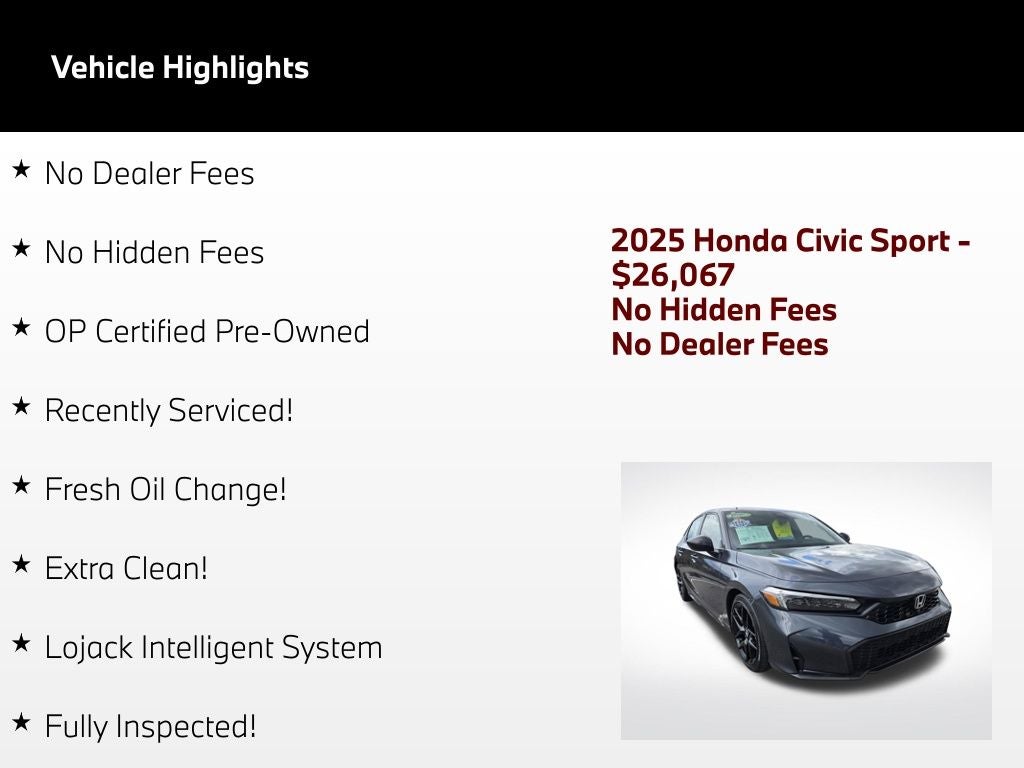 2025 Honda Civic Sport