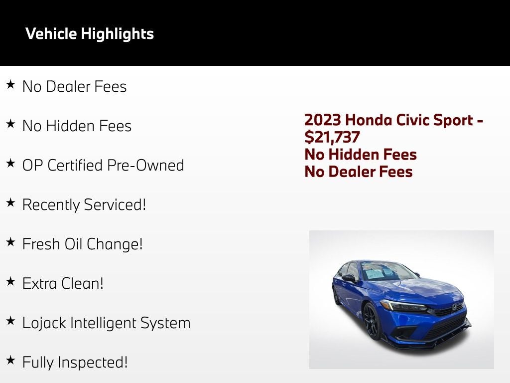 2023 Honda Civic Sport