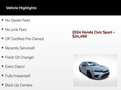 2024 Honda Civic Sport