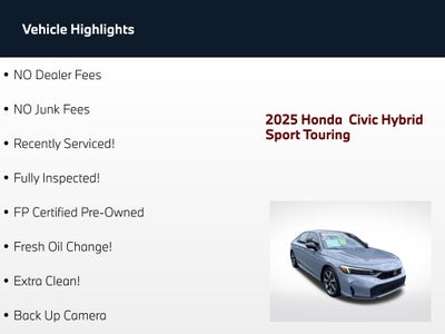 2025 Honda Civic Hybrid Sport Touring