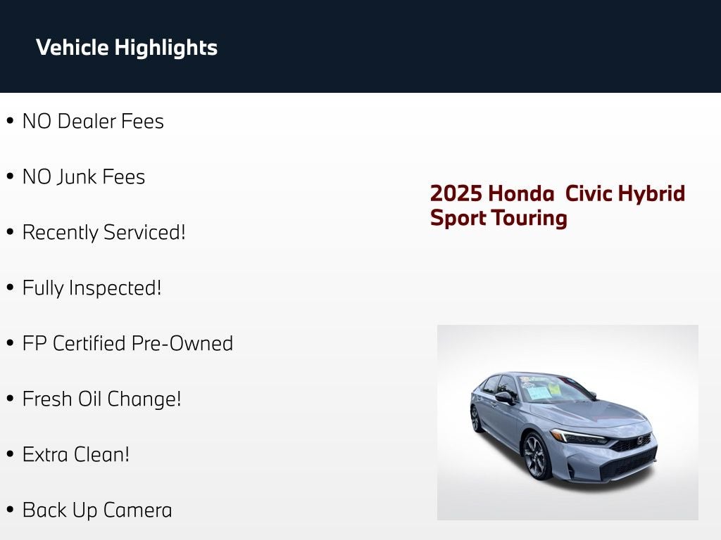 2025 Honda Civic Hybrid Sport Touring
