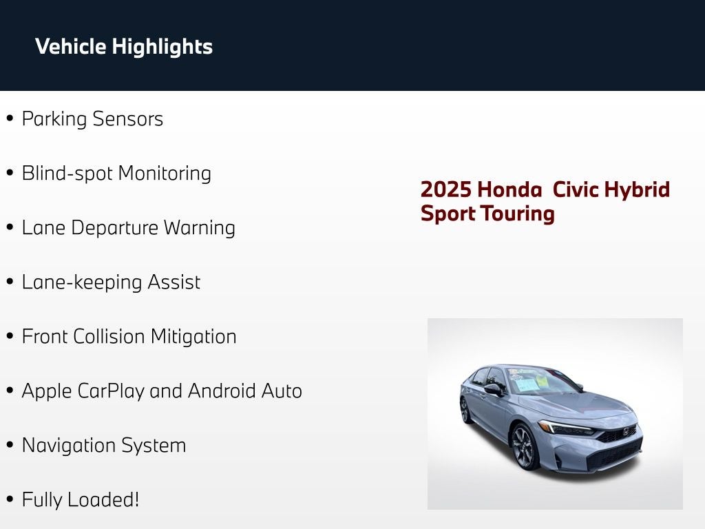 2025 Honda Civic Hybrid Sport Touring