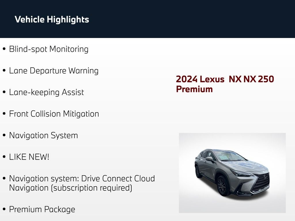 2024 Lexus NX 250 Premium