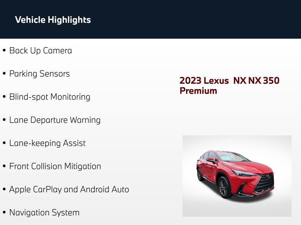 2023 Lexus NX 350 Premium