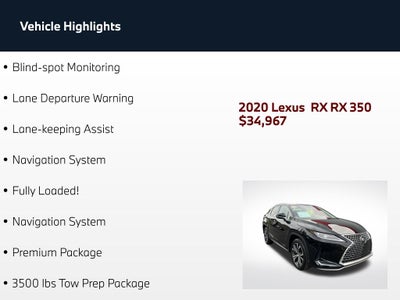 2020 Lexus RX 350