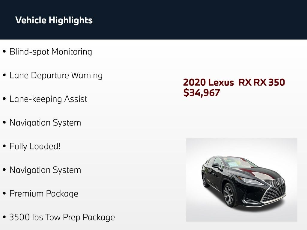 2020 Lexus RX 350