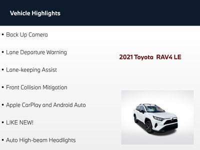 2021 Toyota RAV4 LE