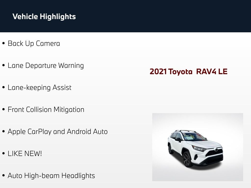 2021 Toyota RAV4 LE